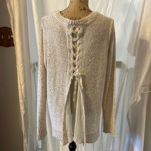 Long sleeve sweater with sequins XL